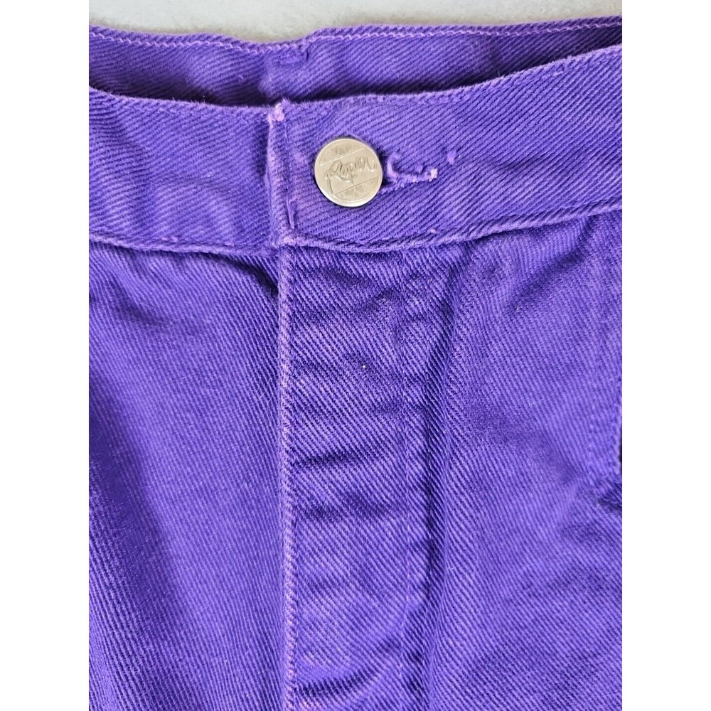 Roper Women's 13/14 28x29 Western Bareback Jeans Purple High Rise Mom Cowgirl - Picture 2 of 15